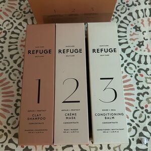 NIB Refuge Hair Repair + Protect 3 Step System NEW SEALED